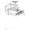 Whirlpool SF375PEWW1 backguard diagram