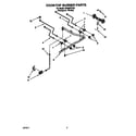 Whirlpool SF385PEYQ3 cooktop burner diagram