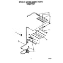 Whirlpool SF385PEYQ3 broiler & oven burner diagram
