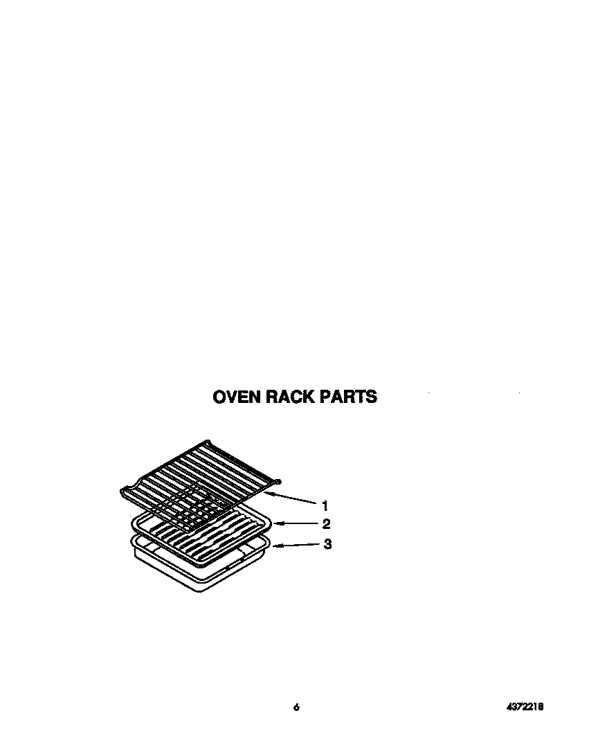 Whirlpool SF387PCYW2 oven rack diagram