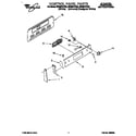 Whirlpool RF385PXYW3 control panel diagram