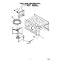 Whirlpool RM280PXAB0 cavity and turntable diagram