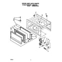 Whirlpool RM280PXAB0 door and latch diagram