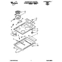 Whirlpool RS6755XYW2 cooktop diagram