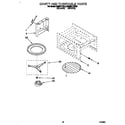 KitchenAid KEMI371YWH0 cavity and turntable diagram