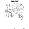 KitchenAid KEMI371YWH0 door and latch diagram