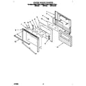 KitchenAid KEBS177YWH3 oven door diagram