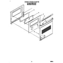 Whirlpool RS610PXYH3 oven door diagram
