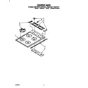 Roper CGX315VW1 cooktop parts diagram