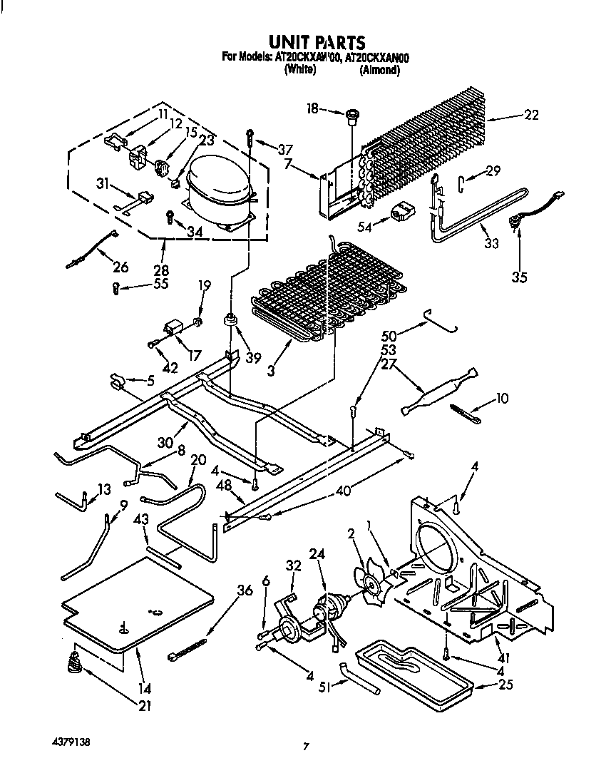 Whirlpool AT20CKXAW00 unit diagram