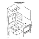 Whirlpool SF365BEWW3 external oven diagram