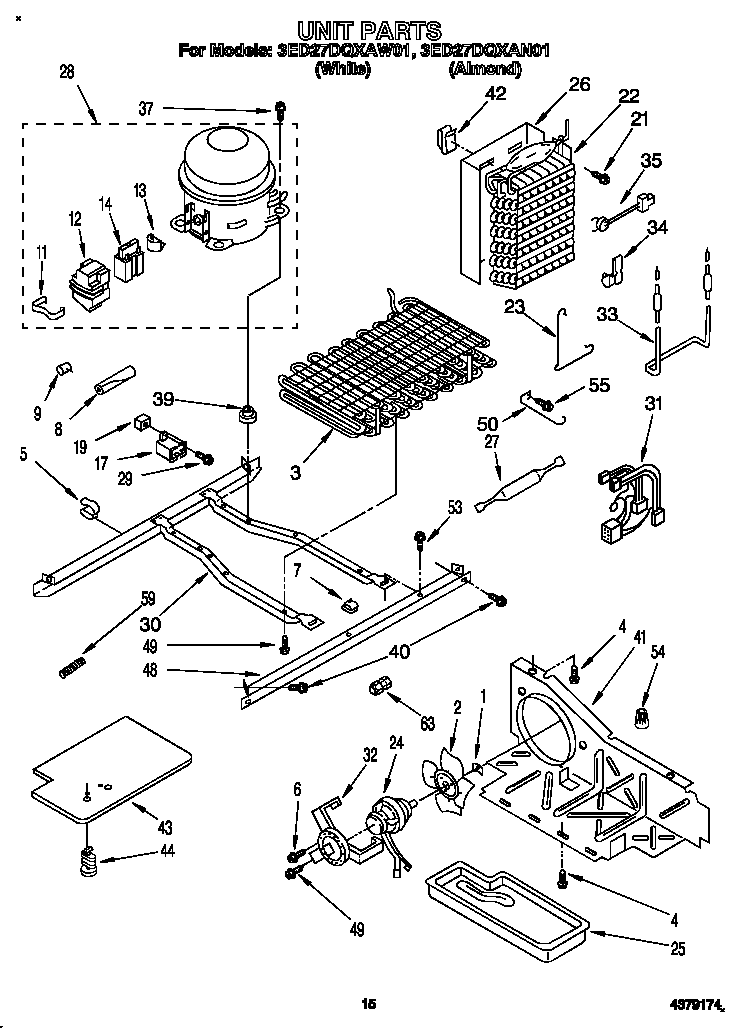 Whirlpool 3ED27DQXAW01 unit diagram