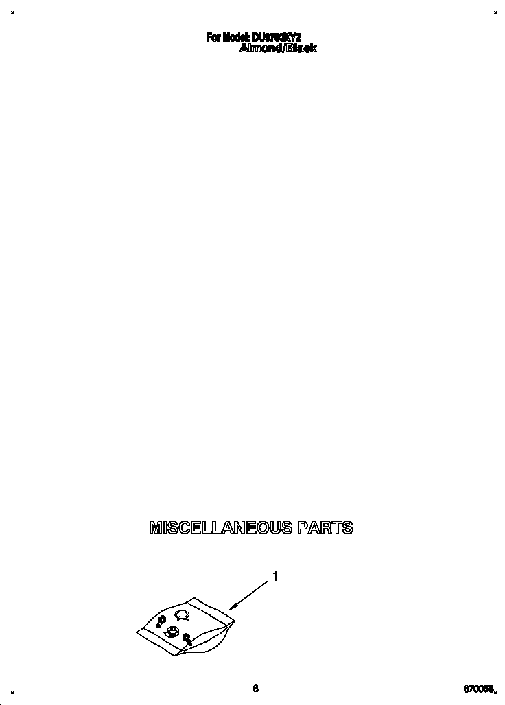 Whirlpool DU9700XY2 miscellaenous diagram