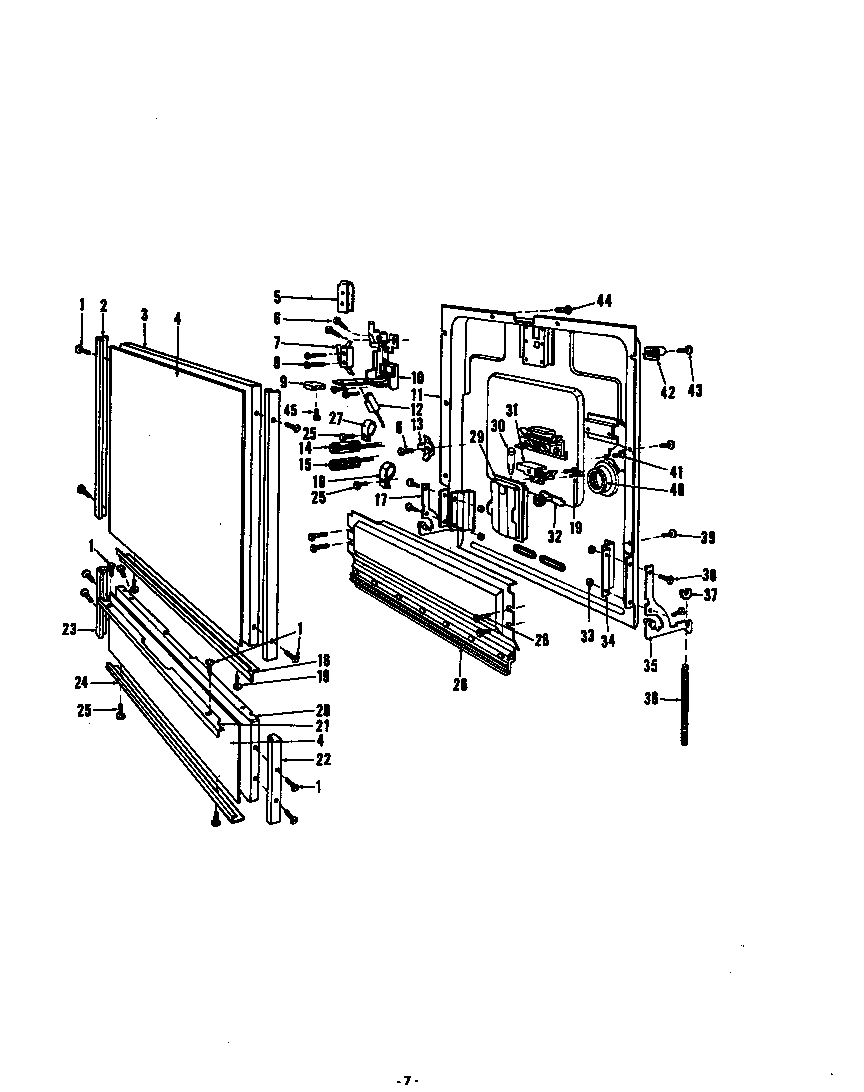 Roper 8505L00 door diagram
