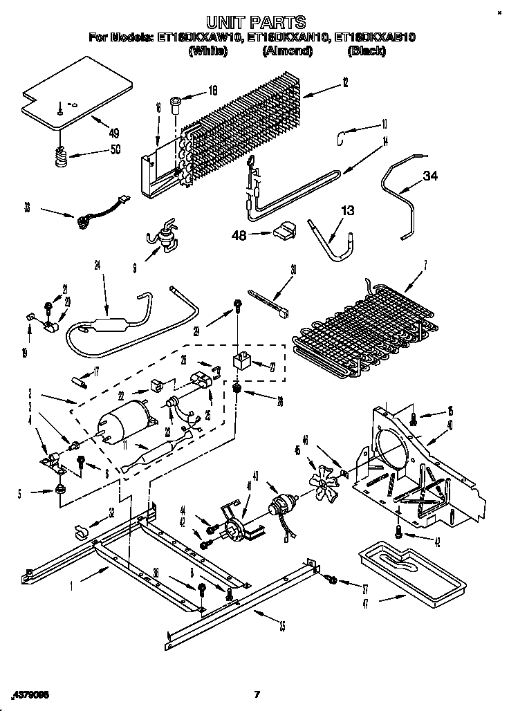 Whirlpool ET18DKXAW10 unit diagram