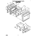 Whirlpool SF385PEYQ4 door and drawer diagram