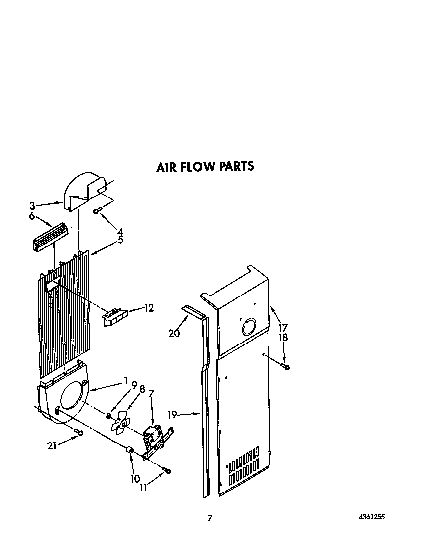 KitchenAid KSRS25QXWH11 air flow diagram