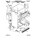 Whirlpool 4YET20DKXAW00 cabinet diagram