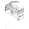 KitchenAid KDDT207AWH0 oven door diagram