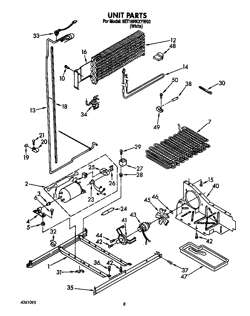 Whirlpool 8ET18RKXYW00 unit diagram
