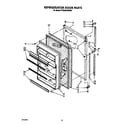 Roper RT20AKXWW00 refrigerator door diagram