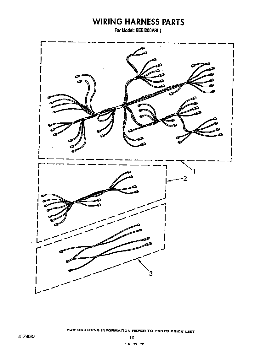 KitchenAid KEBI200VBL1 wiring harness diagram