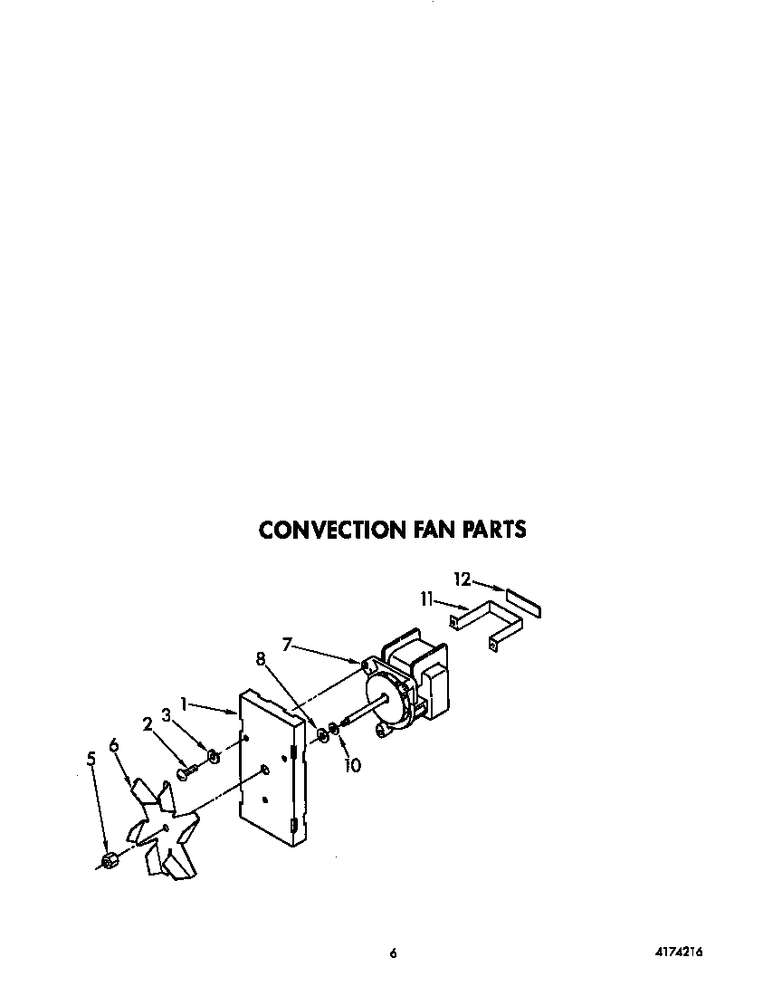KitchenAid KEBS207YWH0 convection fan diagram