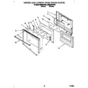 KitchenAid KEBS246YWH3 upper and lower oven door diagram