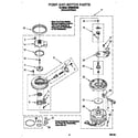 Whirlpool DP8500XBN0 pump and motor diagram