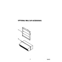 Whirlpool SC8900EXQ0 optional wall cap accessories diagram