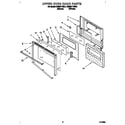 KitchenAid KEBI271YWH4 upper oven door diagram