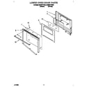 KitchenAid KEBI271YWH4 lower oven door diagram