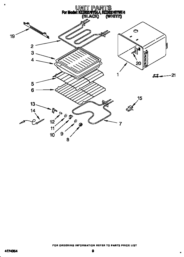 KitchenAid KEBS276YWH4 unit diagram