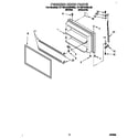 Roper RT18HDXBW00 freezer door diagram