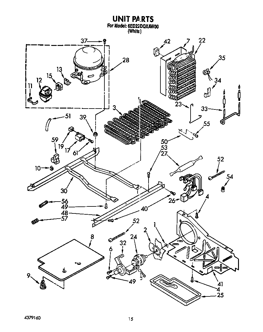 Whirlpool 6ED22DQXAW00 unit diagram