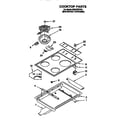 Whirlpool RS610PXYH4 cooktop diagram