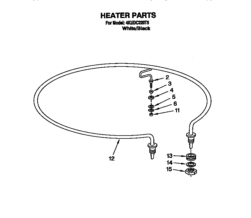 KitchenAid 4KUDC220T5 heater diagram