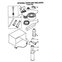 Whirlpool R183A optional parts (not included) diagram