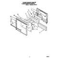 Whirlpool RB160PXYQ4 oven door diagram