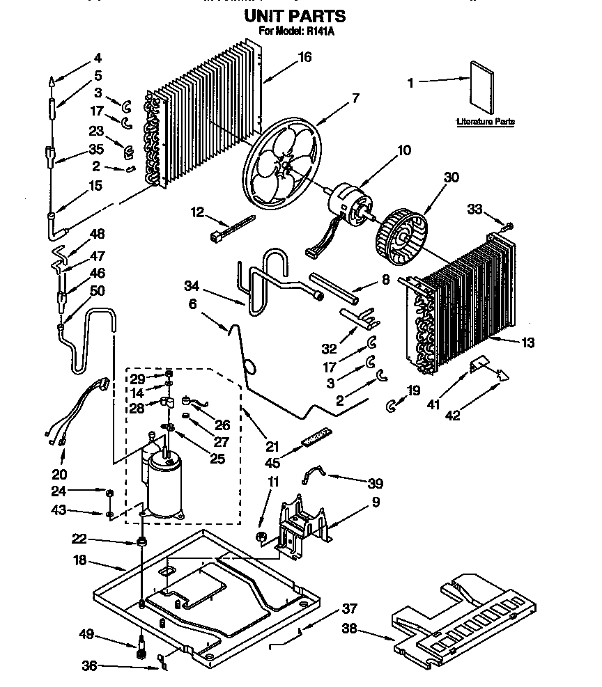 Whirlpool R141A unit diagram