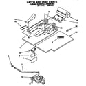 KitchenAid KEBI200YWH3 latch and vent diagram