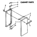 Whirlpool SF5140SRW0 cabinet diagram