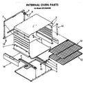 Whirlpool SF5140SRW0 internal oven diagram
