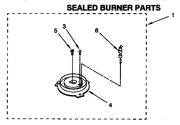 Whirlpool SF337PEAN0 sealed burner diagram