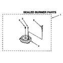 Whirlpool SF337PEAW0 sealed burner diagram