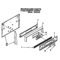 Whirlpool SF365BEWN1 backguard diagram
