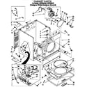Whirlpool LGR7646AZ0 cabinet diagram