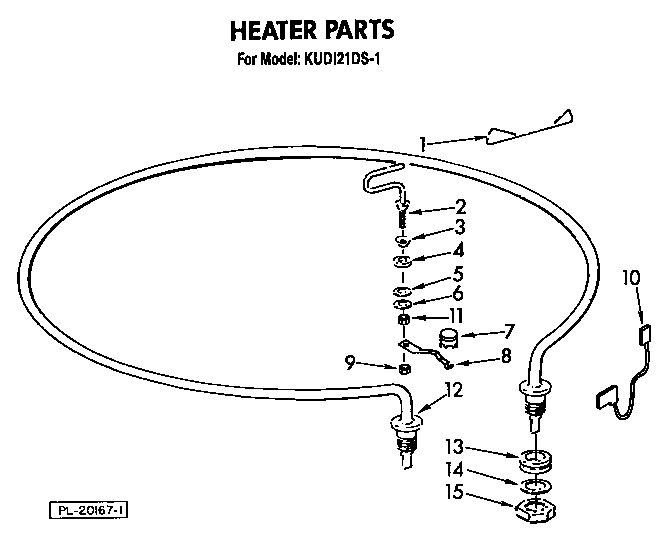 KitchenAid KUDI21DS1 heater diagram