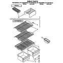 Roper RT14GDYBL00 shelf diagram