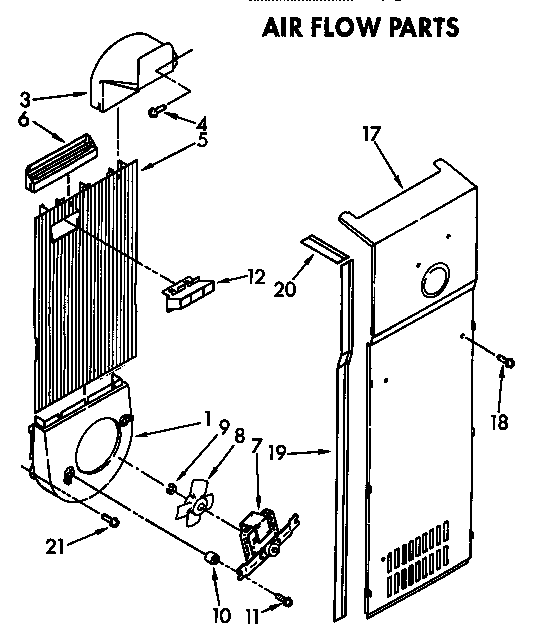 KitchenAid KSRB22QXBL00 air flow diagram